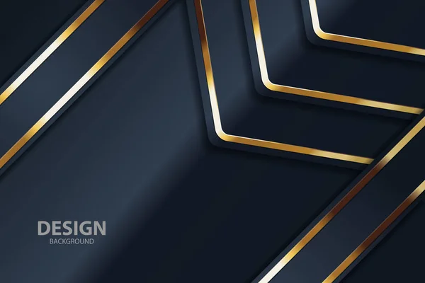 Banner Fondo Abstracto Oro Con Círculo Color Oro Creativo Luz — Vector de stock