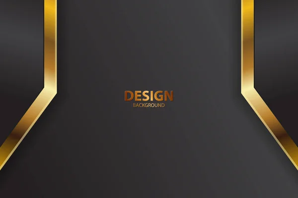 Banner Fondo Abstracto Con Color Oro Creativo Luz Digital Moderna — Vector de stock