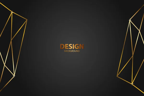 Banner Fondo Abstracto Con Color Oro Creativo Luz Digital Moderna — Vector de stock