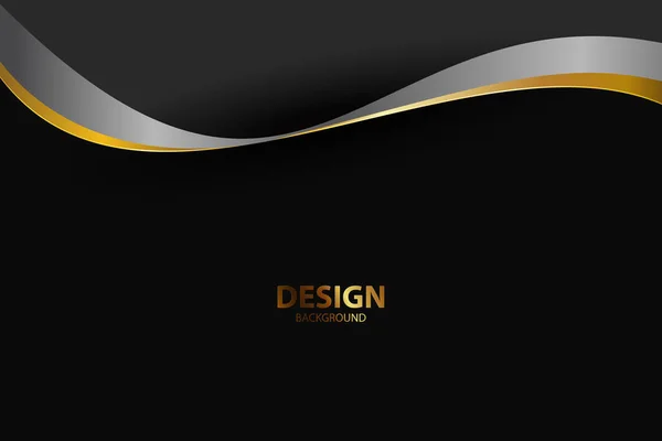 Banner Fundo Abstrato Com Cor Ouro Criativo Luz Digital Moderna —  Vetores de Stock