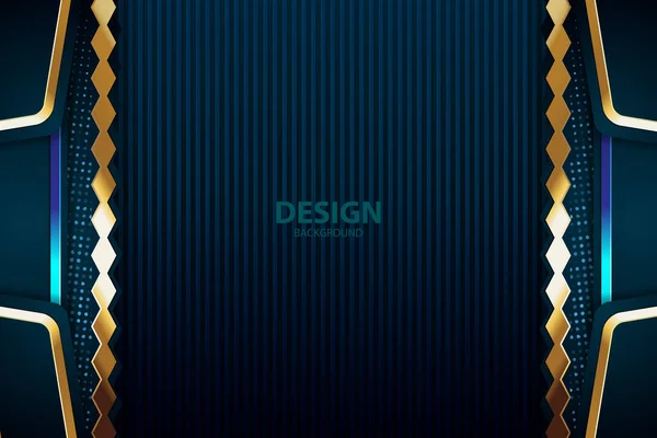 金のバナーテキストとメッセージのデザインのための抽象的なベクトル背景ボード現代 ベクターイラスト — ストックベクタ