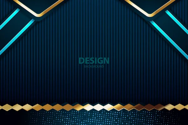 Banner Gold Placa Fundo Vetorial Abstrato Para Design Texto Mensagem —  Vetores de Stock