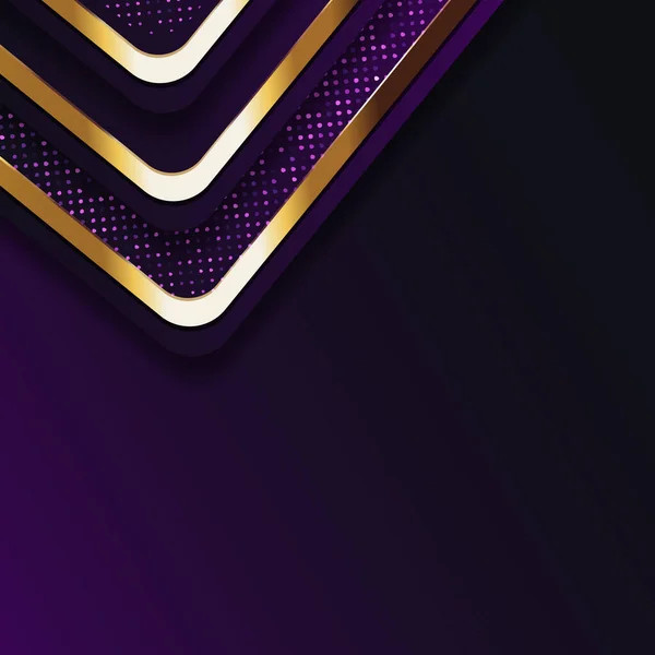 Banner Dorado Tablero Fondo Abstracto Vectorial Para Diseño Texto Mensaje — Vector de stock