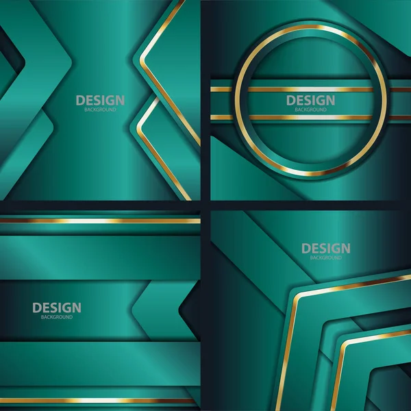 Goud Banner Abstract Vector Achtergrond Bord Voor Tekst Boodschap Ontwerp — Stockvector