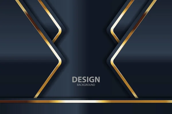 Goud Banner Abstract Vector Achtergrond Bord Voor Tekst Boodschap Ontwerp — Stockvector