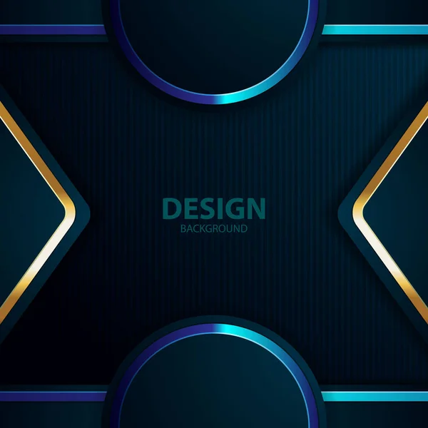 Banner Dorado Tablero Fondo Abstracto Vectorial Para Diseño Texto Mensaje — Archivo Imágenes Vectoriales