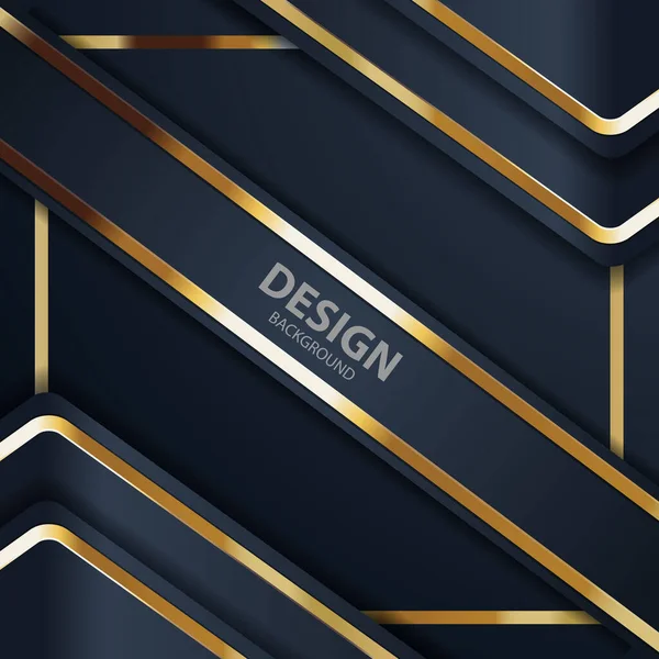 Banner Gold Placa Fundo Vetorial Abstrato Para Design Texto Mensagem —  Vetores de Stock