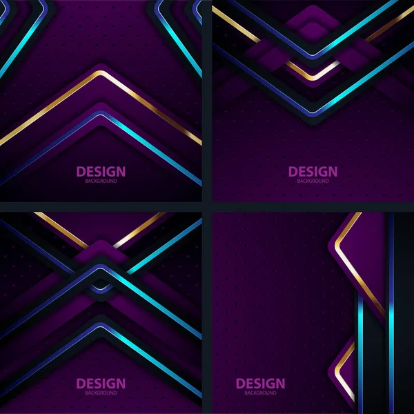 Goud Banner Abstract Vector Achtergrond Bord Voor Tekst Boodschap Ontwerp — Stockvector