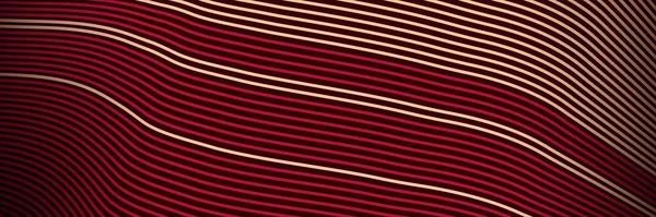 Банер Хвильові Лінії Візерунок Абстрактний Фон Смуги Вектор — стоковий вектор