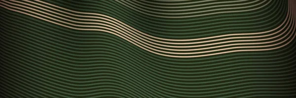 Banner Wellenlinien Muster Eines Abstrakten Streifenhintergrundes Vektor — Stockvektor