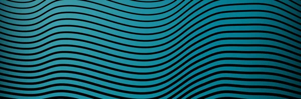 Баннер Волновые Линии Шаблон Абстрактной Полосы Фон Вектор — стоковый вектор