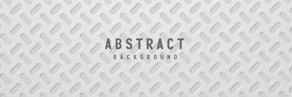 Banner Abstracto Geométrico Blanco Gris Color Fondo Vector Ilustración — Vector de stock