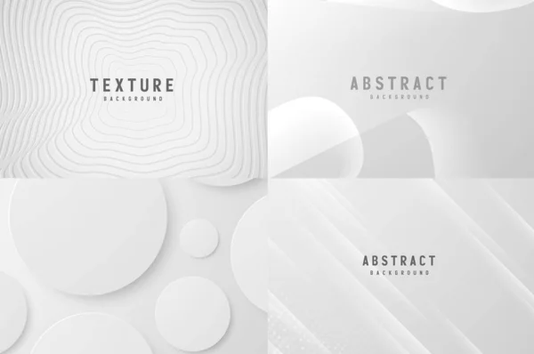 Banner Abstrakte Geometrische Weiße Und Graue Farbe Hintergrund Vektor Illustration — Stockvektor