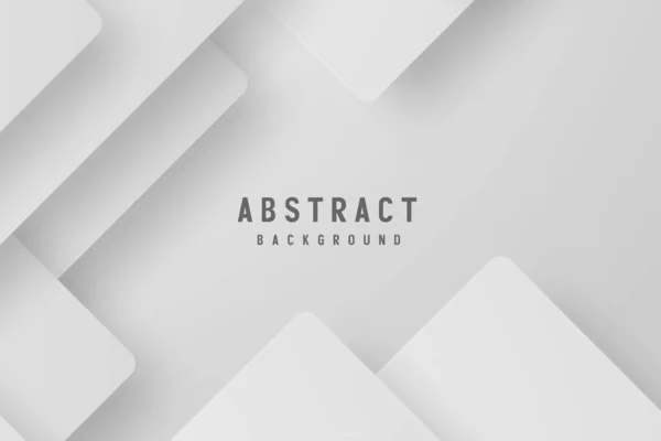 Banner Abstrakte Geometrische Weiße Und Graue Farbe Hintergrund Vektor Illustration — Stockvektor