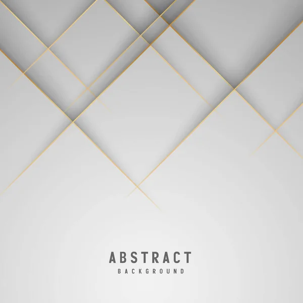 Banner Abstrato Geométrico Branco Cinza Cor Fundo Vetor Ilustração — Vetor de Stock