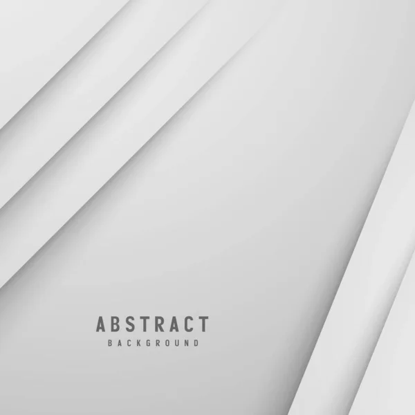 Banner Abstrato Geométrico Branco Cinza Cor Fundo Vetor Ilustração — Vetor de Stock