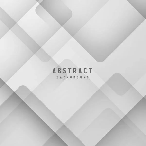 Banner Abstrato Geométrico Branco Cinza Cor Fundo Vetor Ilustração — Vetor de Stock