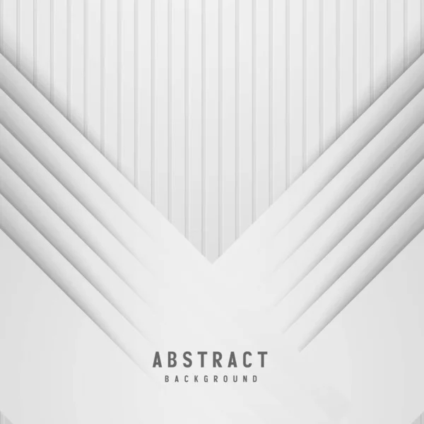 Banner Abstrato Geométrico Branco Cinza Cor Fundo Vetor Ilustração — Vetor de Stock