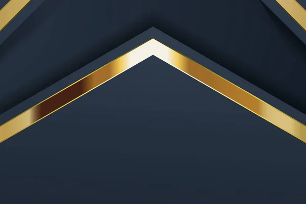 Arany Banner Design Minimalista Modern Stílusú Arany Luxus — Stock Vector