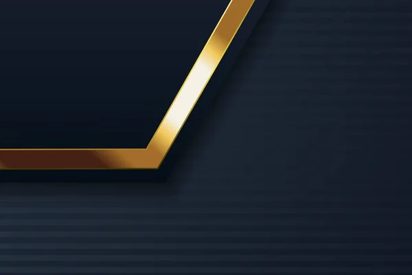 Arany Banner Design Minimalista Modern Stílusú Arany Luxus — Stock Vector