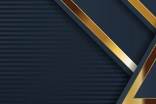Diseño Banner Oro Con Estilo Moderno Minimalista Lujo Oro — Vector de stock
