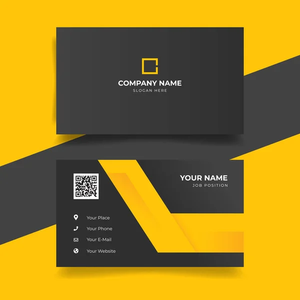 Creative Business Card Template Modern Clean Design — Stock Vector
