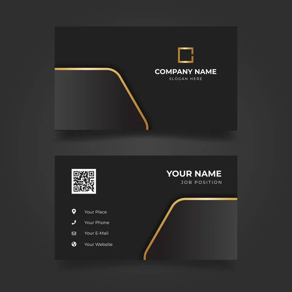 モダンでクリーンなデザイン創造的なビジネス カード テンプレート — ストックベクタ