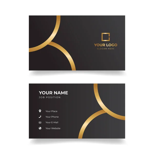 Creative Card Vizită Șablon Design Modern Curat — Vector de stoc