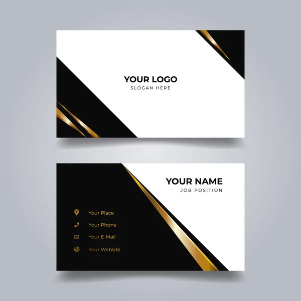 Creative Business Card Template Modern Clean Design — Stock Vector