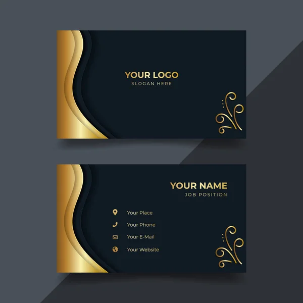 Creative Business Card Template Modern Clean Design — Stock Vector