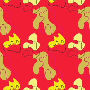 Tekstil kullanımı için soyut ve pürüzsüz desen