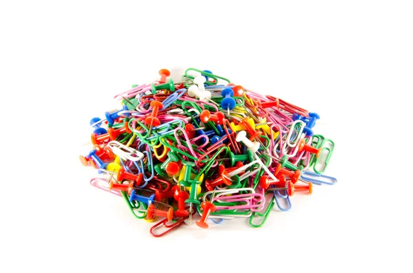 Paper clips, buttons Royalty Free Stock Images