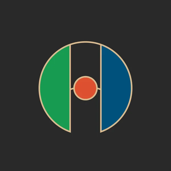 Буква Монограммы Начальный Логотип Хипстера Макет Элемента Каллиграфического Дизайна Символ — стоковый вектор