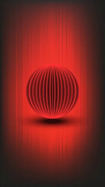 Boule Feu Puissance Lumineuse Mystique Forme Boule Créative Objet Rond — Image vectorielle