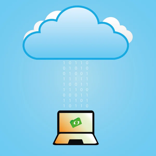 Cloud Computing Concept — Stock Vector