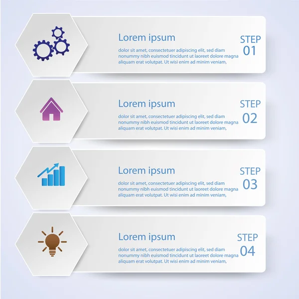 Estilo Infográfico de Negócios Ilustração vetorial — Vetor de Stock