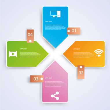 iş Infographic stil vektör çizim