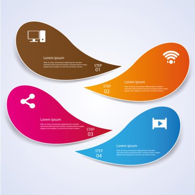 iş Infographic stil vektör çizim