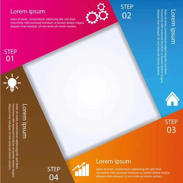 Estilo de Infografía de Negocios Ilustración vectorial — Archivo Imágenes Vectoriales