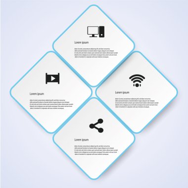iş Infographic stil vektör çizim
