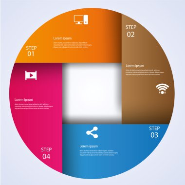 iş Infographic stil vektör çizim