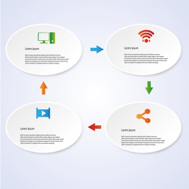 iş Infographic stil vektör çizim