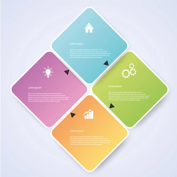 Business Infographic style Illustration vectorielle — Image vectorielle