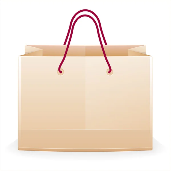 Paper shopping bag — Stock Vector