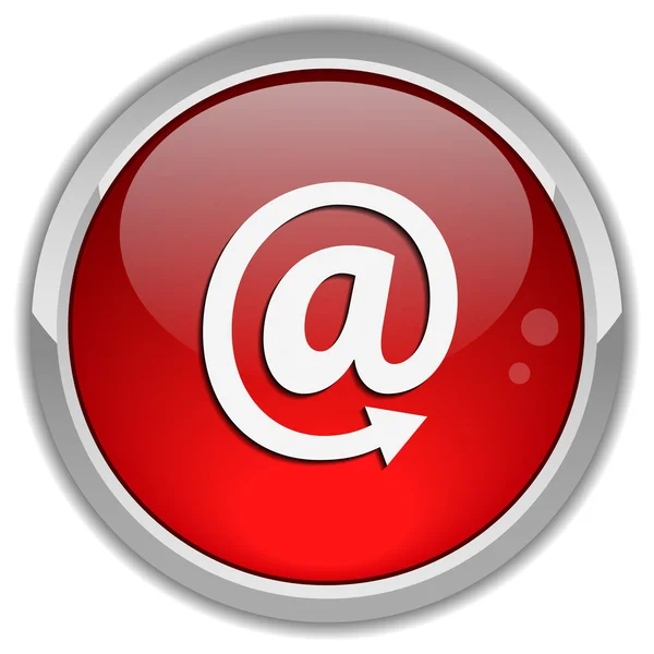 Pulsante e-mail segno — Vettoriale Stock