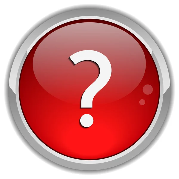 Bouton question signe — Image vectorielle