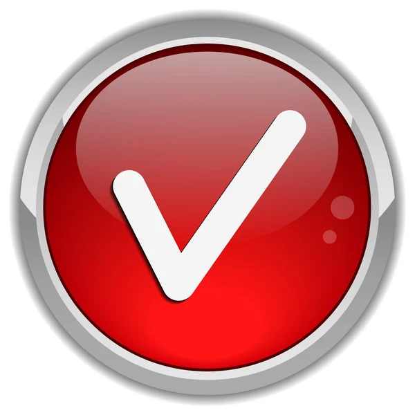 Знак марка проверки кнопок — стоковый вектор