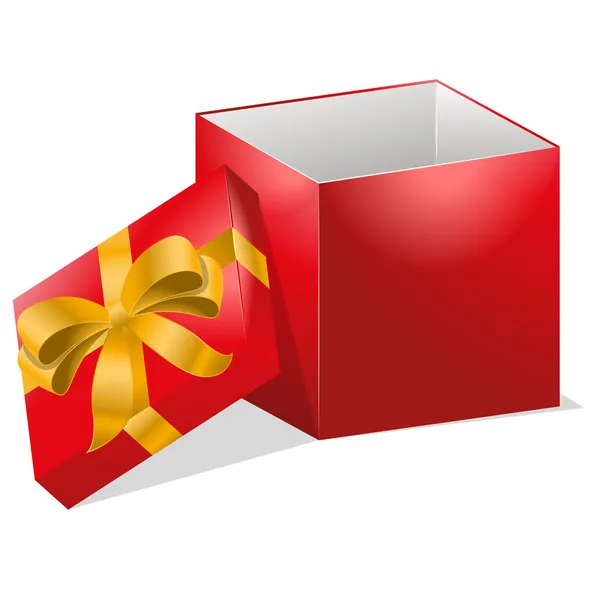 Vector caja de regalo abierta ilustración — Vector de stock