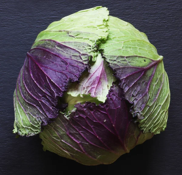 Photography French Variety Violet Pontoise Cabbage Slate Food Illustration — Foto de Stock