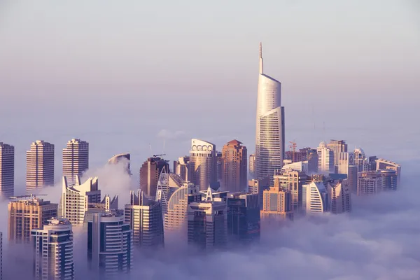 Dubai marina in de ochtend — Stockfoto